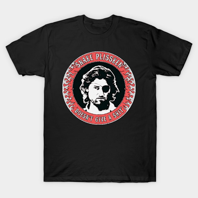 Snake Plissken (doesn't give a shit) Vintage 2 T-Shirt by CosmicAngerDesign